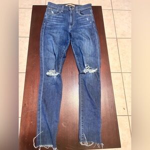 Joe's Jeans Distressed Skinny Blue Jeans